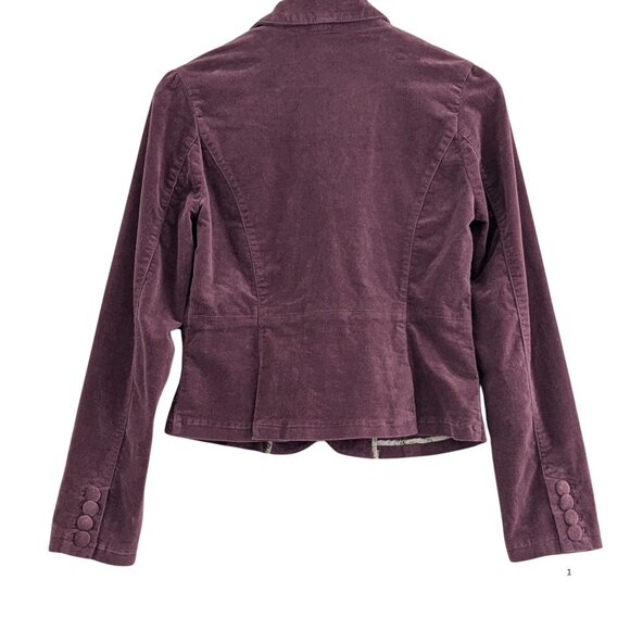 XXI Suede-Like Blazer Jacket – Wine / Plum – Size S – NWT - Picture 3 of 6